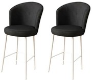 Set de scaune de bar Black and White, 2 buc., 2 buc.