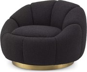 Fotoliu pivotant design elegant Inger, Brisbane black