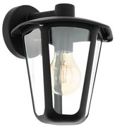 Eglo 98121 - Aplică perete exterior MONREALE 1xE27/60W/230V IP44 negru