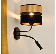 Lampă de perete Brilagi ROYAL 1xE27/15W/230V + 1xG9/3W negru/auriu