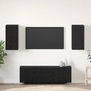 vidaXL Dulap pentru TV de perete 2 pcs Stejar negru Lemn compozit