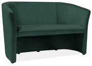 Canapea Cuba Velvet, două locuri, verde