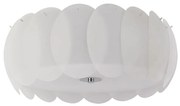 Plafonier modern diametru 52cm, OVALINO PL8 BIANCO 094014