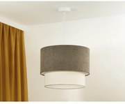 Lustră pe cablu Duolla CORDUROY 1xE27/15W/230V d. 40 cm maro/crem