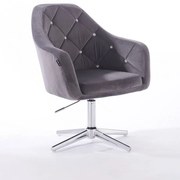 HR830CROSS Scaun Catifea Grafit