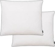 vidaXL Perne cu umplutură din puf/pene, 2 buc., alb, 70 x 60 cm