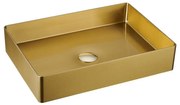 Sapho - Lavoar pentru blat AURUM 50 x 35 cm, auriu mat