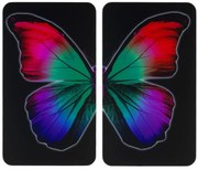 Plăci de sticlă de protecție BUTTERFLY BY NIGHT - 2 bucăți, WENKO
