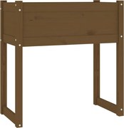 vidaXL Jardinieră, maro miere, 78x40x81 cm, lemn masiv de pin