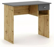 Birou de scris in decor stejar artisan cu blat antracit B-011