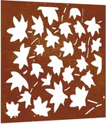 vidaXL Decorațiune perete grădină, 55x55cm, oțel corten, frunze arțar