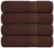 vidaXL Prosoape de duș 4 buc maro 70x140 cm 360 g/m² 100% bumbac
