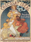 Reproducere Chocolat Ideal Chocolate Advert, Alfons Mucha