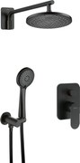 ALPINIA Set de duș cu montare îngropată NAC_N9ER Finisaj: nero