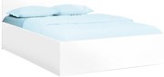 Pat de o persoana alb, SOFIA 120 x 200 cm Saltele: Cu saltele Coco Maxi 20 cm, Somiera pat: Cu lamele drepte