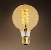 Set de 6 becuri Edison E27 60Watt, diam: 12,5cm goldline filament 108223 HZ