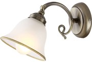 Aplica de perete clasica finisaj brass antique, Odin 60208W GL