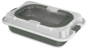 Tavă dreptunghiulară pentru copt cu capac plastic, Green Matt Berlinger Haus BH 8637