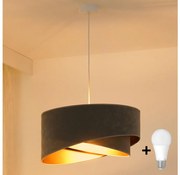 Lustră LED pe cablu Brilagi LYRA 1xE27/15W/230V gri/auriu
