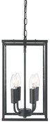 Lustră pe lanț LANTERN NOIR 4xE14/60W/230V Searchlight 4244BK