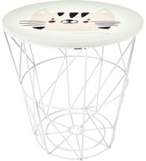 Masa copii cu functie de depozitare, Ø 30 cm