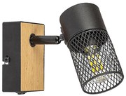 Spot de perete METTA 1xE14/40W/230V stejar Rabalux 71151
