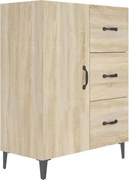 vidaXL Dulap, stejar sonoma, 69,5x34x90 cm, lemn compozit