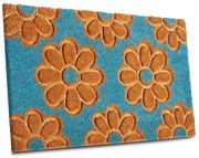 Covoraș de intrare din fibre de nucă de cocos 45x75 cm Flowers – Hanse Home