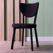 Scaun Barton, negru, profil din metal