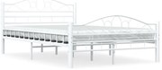 Cadru de pat, alb, 120 x 200 cm, metal