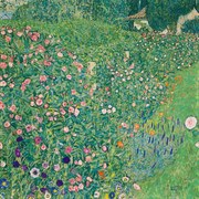 Reproducere Italian garden landscape, Gustav Klimt