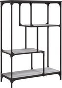 vidaXL Raft de cărți gri sonoma 81x36x115 cm lemn prelucrat/oțel