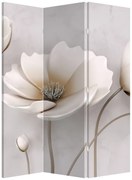 Paravan - Florile albe (126x170 cm)