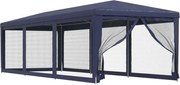vidaXL Cort de petrecere cu 8 pereți din plasă, albastru, 3x9 m, HDPE
