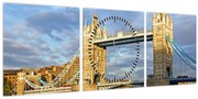 Tablou - Tower Bridge (cu ceas) (90x30 cm)