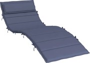 vidaXL Pernă de șezlong, bleumarin, 180x60x4 cm, textil Oxford
