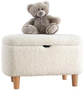 Taburet PIXI, 37 x 61 cm, alb