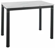 Masă de bucătărie Damar W 100 x 60 cm, marmură / negru