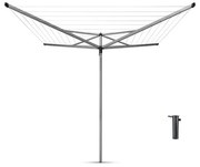 Urcator de rufe pentru exterior Brabantia Essential 90300258, 50 m, Ancora pentru beton, Rezistent la coroziune, Inox