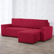 Huse care se întind foarte bine NIAGARA bordo canapea cu otoman dreapta (l. 200 - 300 cm)