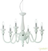 Candelabru cu 6 brate elegant design LUX DOGE SP6 BIANCO 113678