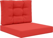 vidaXL Perna pentru canapea de exterior 2 pcs Roșu Poliester