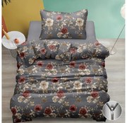 Lenjerie de pat din bumbac BOTANESSE gri Dimensiune lenjerie de pat: 70 x 90 cm | 140 x 200 cm