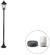 Lampă de exterior inteligentă în picioare neagră 170 cm inclusiv WiFi ST64 - New Orleans