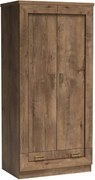 Dulap TEDY Typ T7, stejar lefkas, PAL melaminat, cu 2 usi, 90x57x190 c