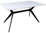 Masa Bucatarie/Dining Nappas MDF Finisaj Marmura Alba 140x80x75cm