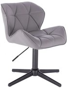 HC111CROSS Scaun Gri cu Bază Aurie