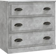 vidaXL Servantă, gri beton, 70x35,5x67,5 cm, lemn prelucrat