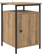 vidaXL Dulap de noapte Stejar Artizanal 40 x 42 x 60cm Lemn compozit