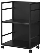 Etajeră pe roți neagră din metal 42x60 cm Tower – YAMAZAKI